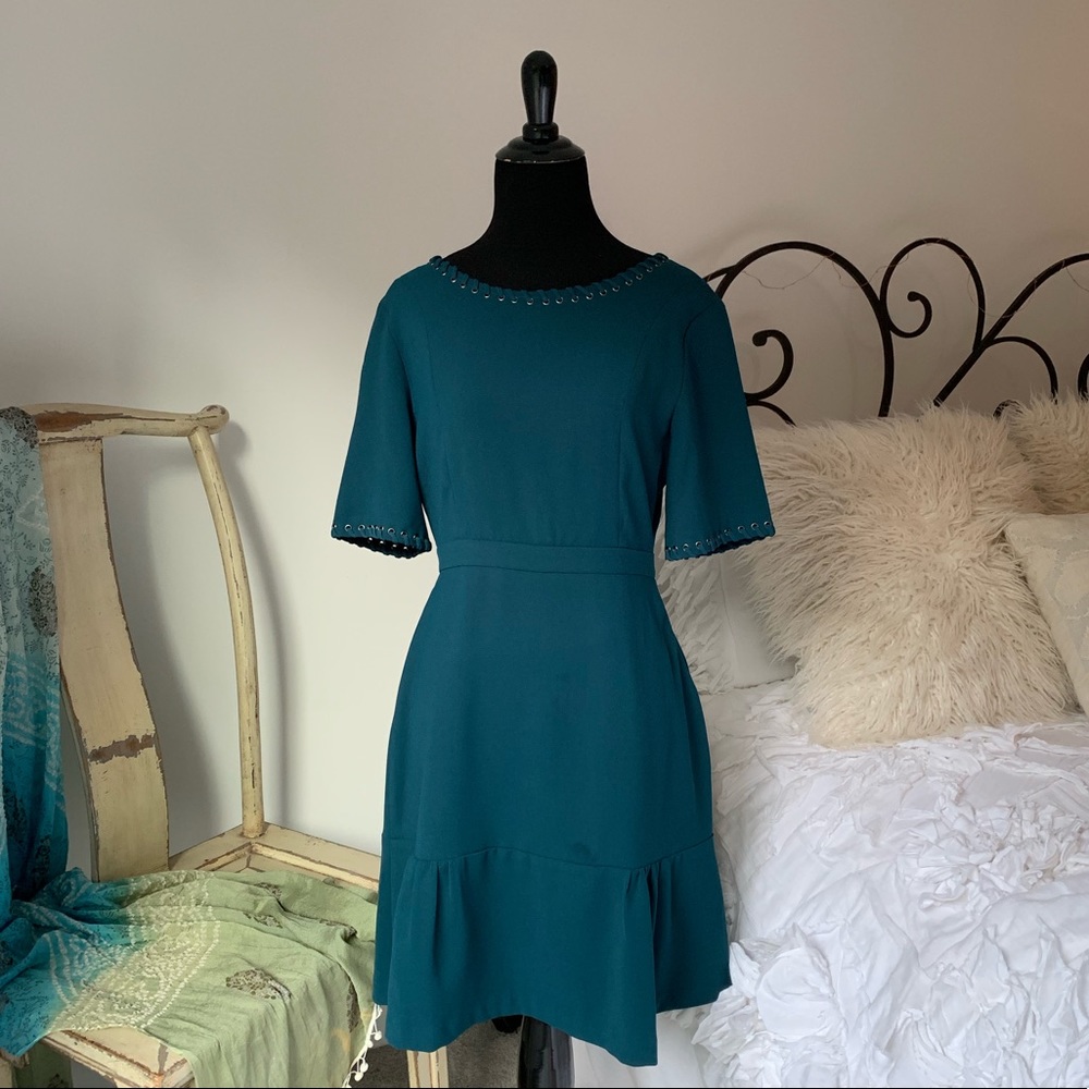 SUNCOO Teal Dress